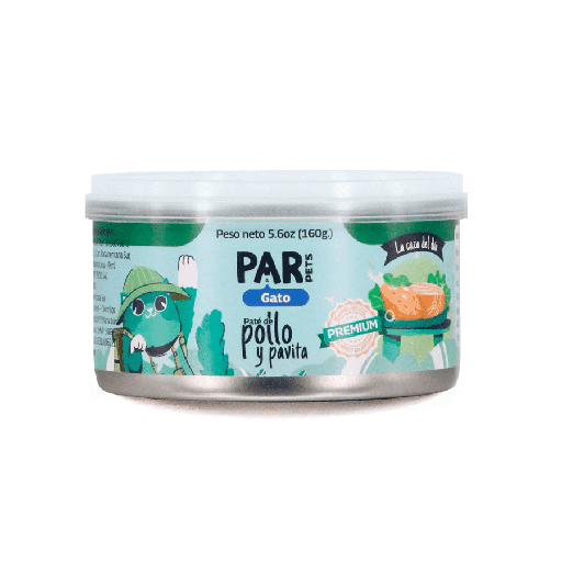 PARS PET PATE POLLO Y PAVITA 160 G 