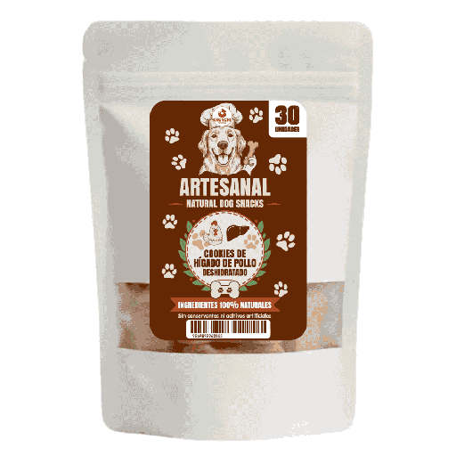 CRUNCHI GALLETAS HÍGADO DE POLLO 30 UNIDADES