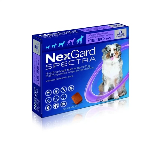 NEXGARD SPECTRA 15 - 30 KG X 1 UNI