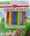 WOOD TOYS PALITOS DE COLORES 8 UNIDADES