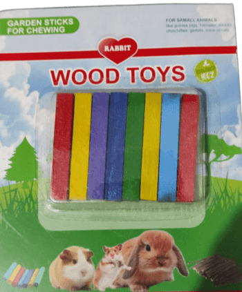 WOOD TOYS PALITOS DE COLORES 8 UNIDADES