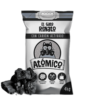 EL GATO RENATO ATÓMICO CARBÓN ACTIVADO 4 KG