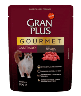 GRAN PLUS POUCH GATO CASTRADO CORDERO 85 G