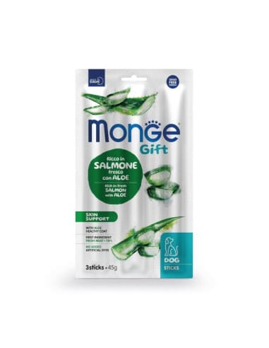 MONGE GIFT DOG PALITOS SUAVES SKIN SUPPORT 45 G