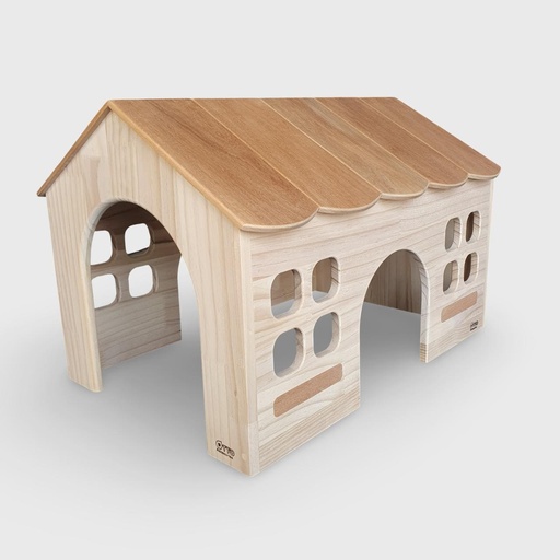 CASA DE MADERA ECONÓMICA PARA CONEJO 40*40*59 CM