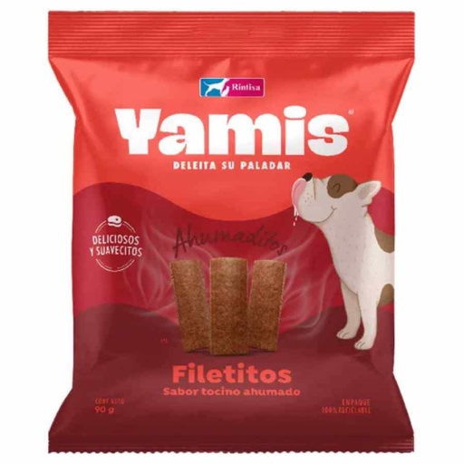 YAMIS FILETITOS DE TOCINO AHUMADO 80 G 