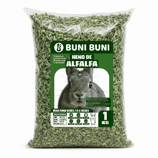 BUNI BUNI HENO DE ALFALFA 1 KG